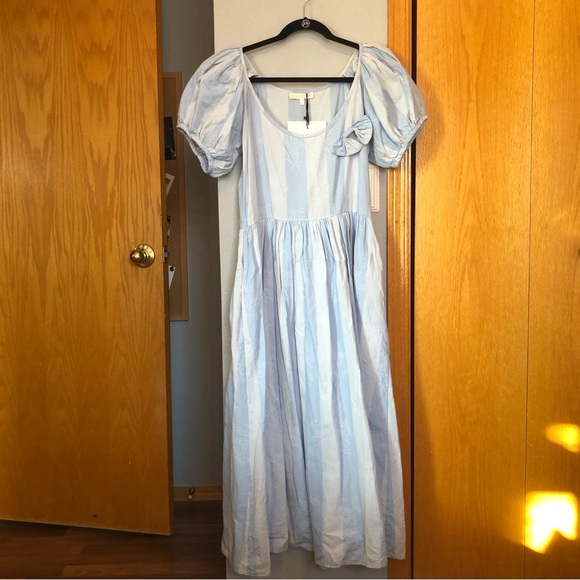 gorgeous blue striped loveshackfancy dress - Picture 2 of 10